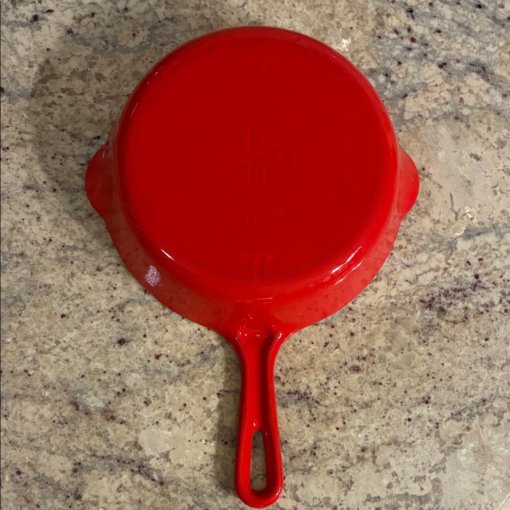 Griswold enamel cast iron skillet